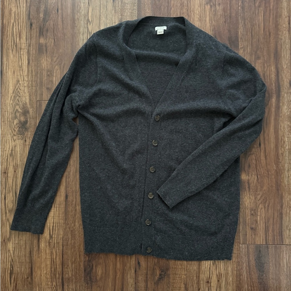 J crew Charcoal Gray Sweater cardigan